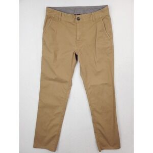 Prana Pants Mens 31x30 Tan McClee Chino Flat Front Straight Leg Outdoor Stretch